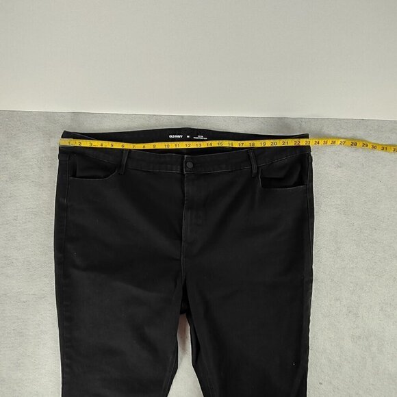 Old Navy Women's Cotton Blend Mid Rise Kicker Boot Cut Black Jeans Size 26 - Picture 5 of 10